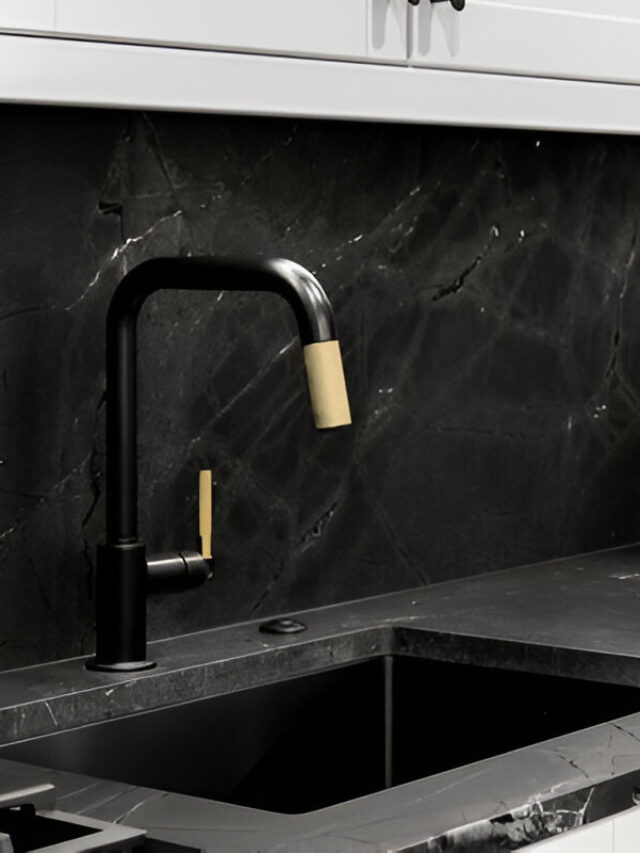 Modern Kitchens: Black Backsplash Ideas