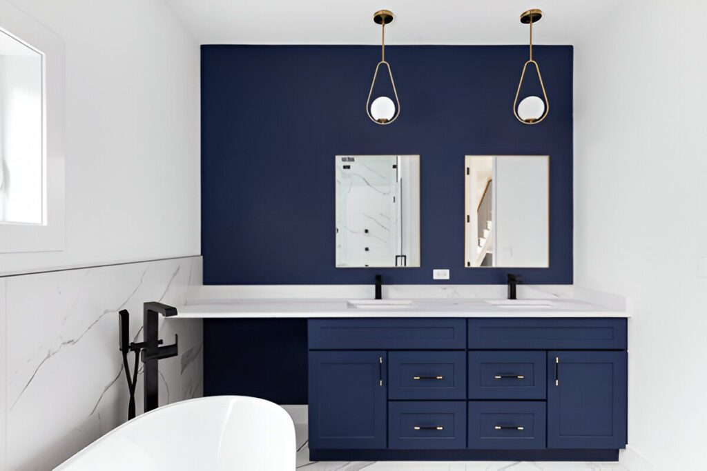 The Beauty of Black Fixtures in Bathroom