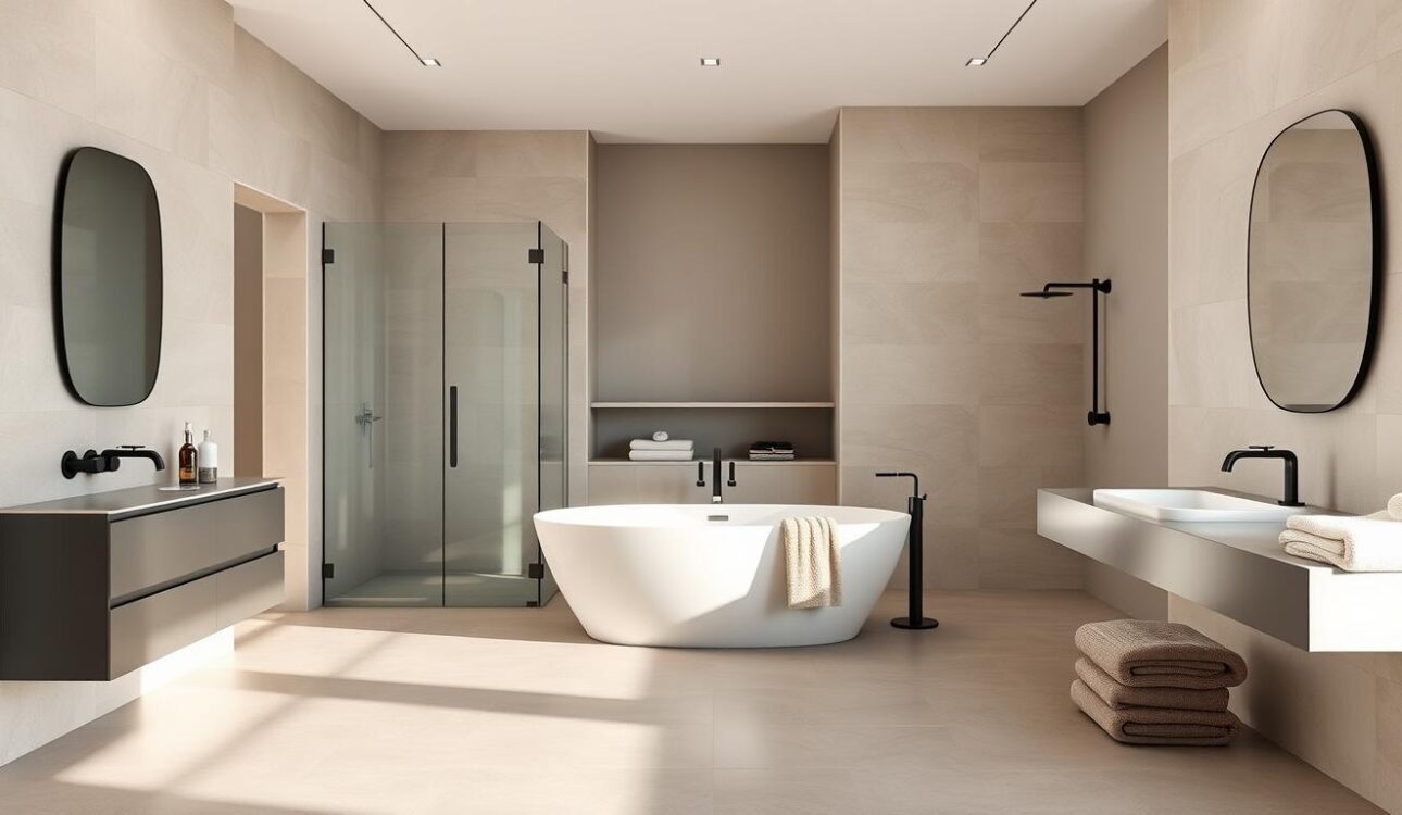 Modern bathroom remodel