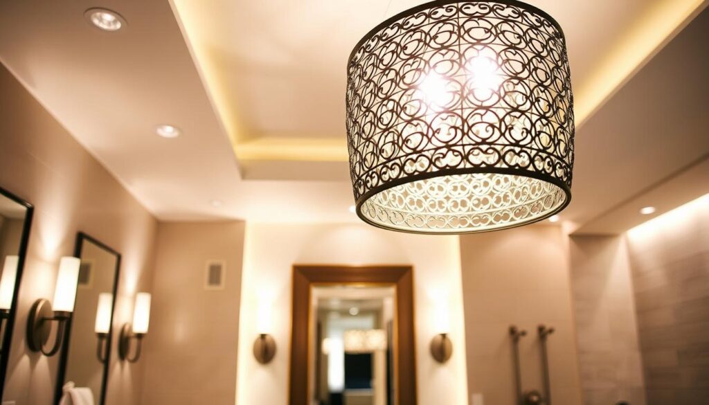 layered lighting design