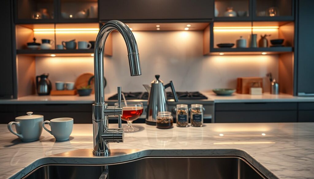 instant hot water taps beverage station