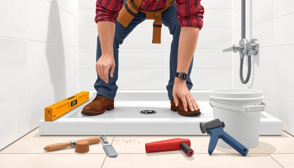 shower pan installation process shower pan installation process